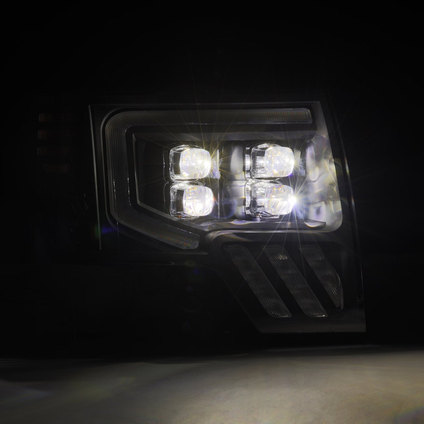 AlphaRex 09-14 Ford F150 MKII NOVA-Series LED Projector Headlights Alpha-Black