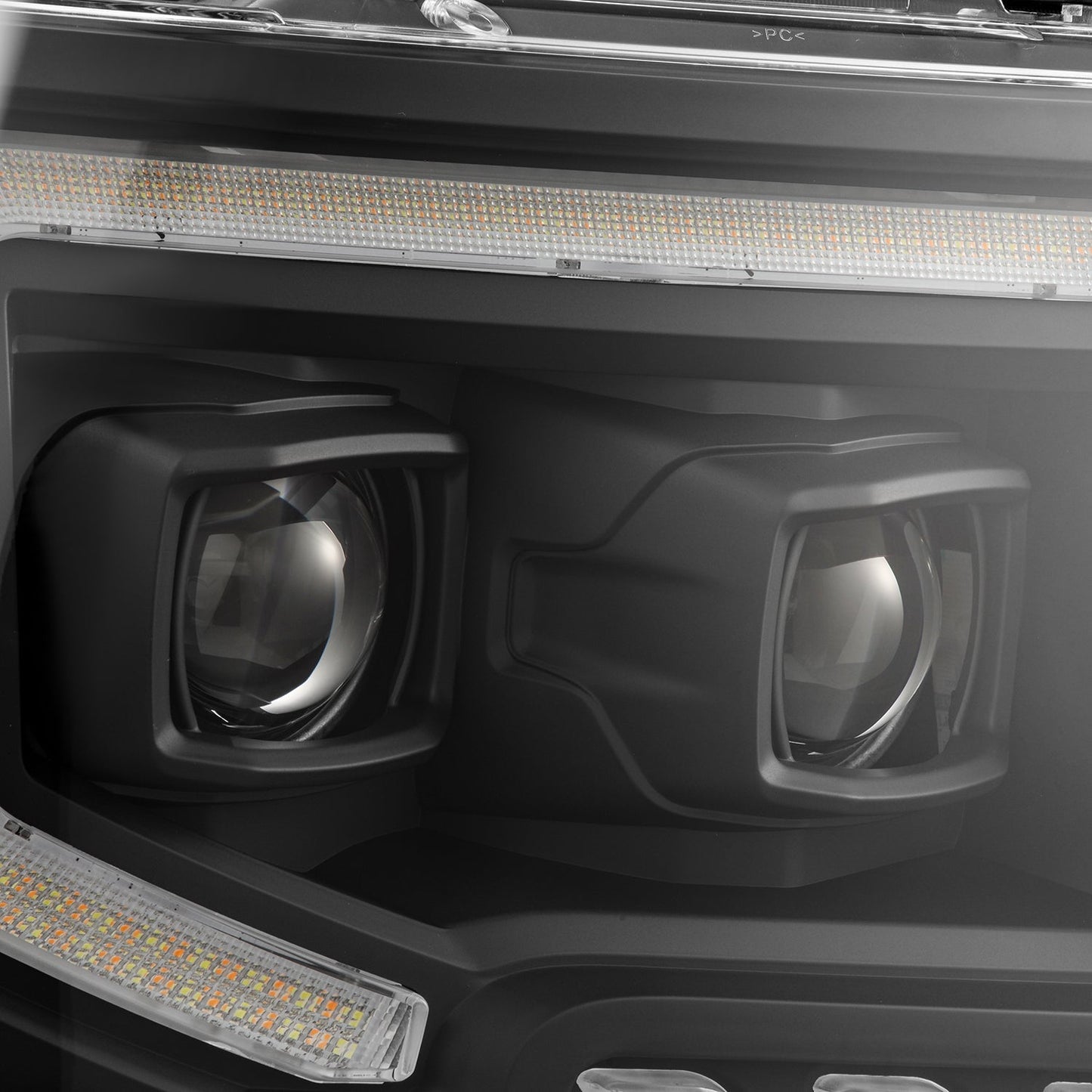 AlphaRex 09-14 Ford F150 MKII PRO-Series Halogen Projector Headlights Black