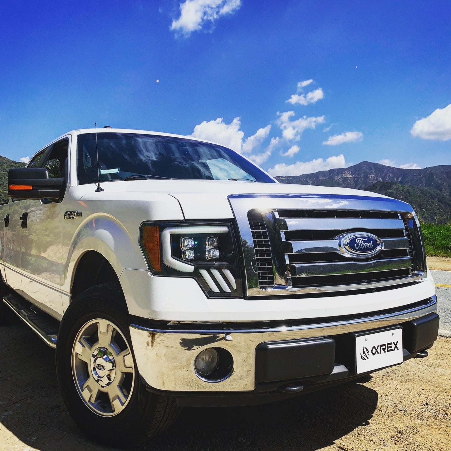 AlphaRex 09-14 Ford F150 NOVA-Series LED Projector Headlights Jet Black