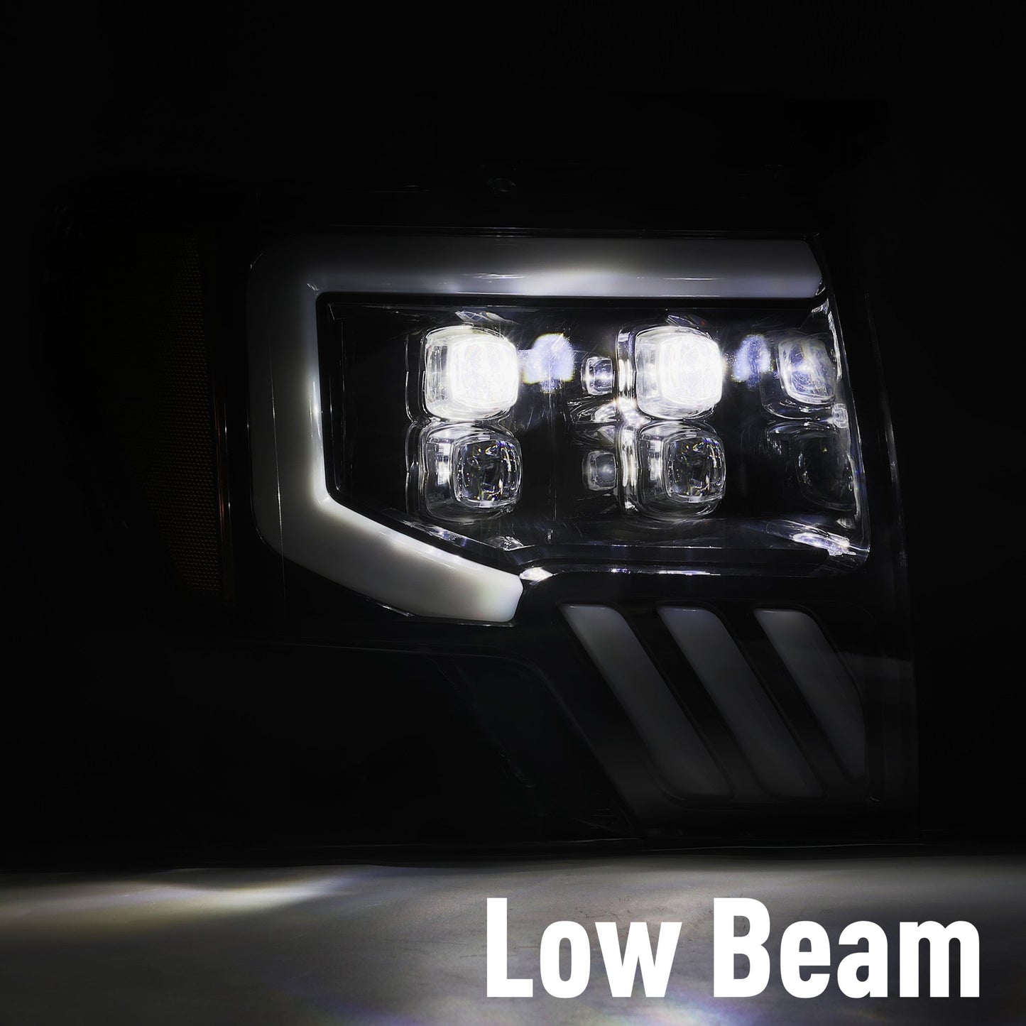 AlphaRex 09-14 Ford F150 NOVA-Series LED Projector Headlights Jet Black
