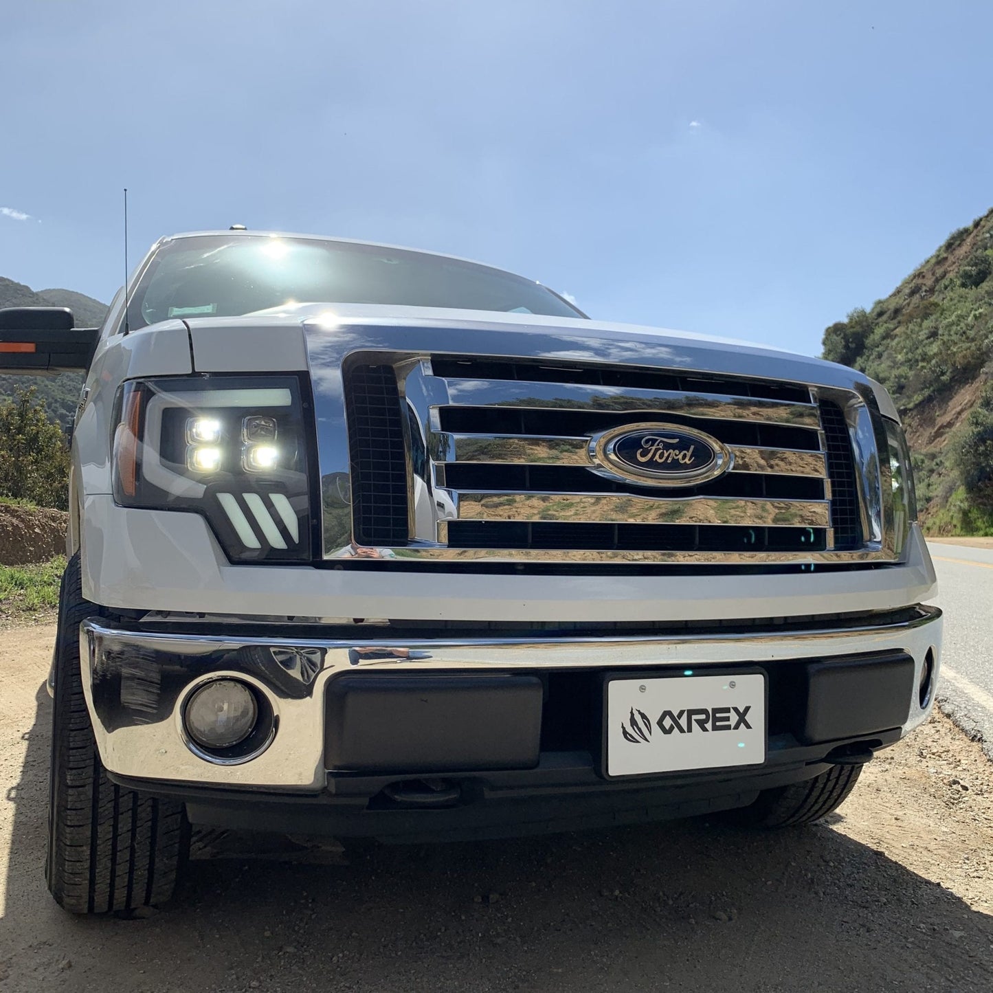 AlphaRex 09-14 Ford F150 NOVA-Series LED Projector Headlights Jet Black