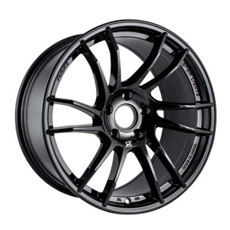 Gram Lights 57XR 18x9.5 +38 5x114.3 Glossy Black-WheelFlip
