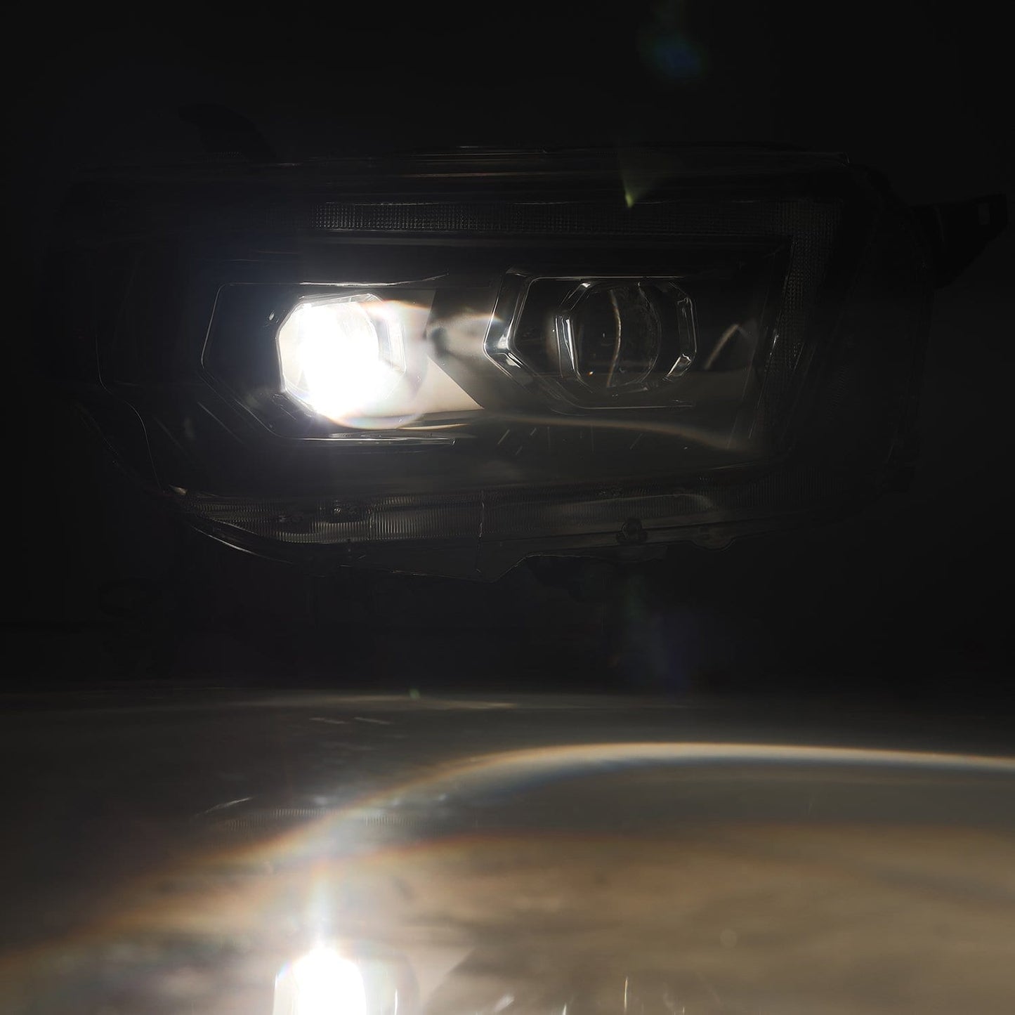 AlphaRex 10-13 Toyota 4Runner PRO-Series Halogen Projector Headlights Alpha-Black