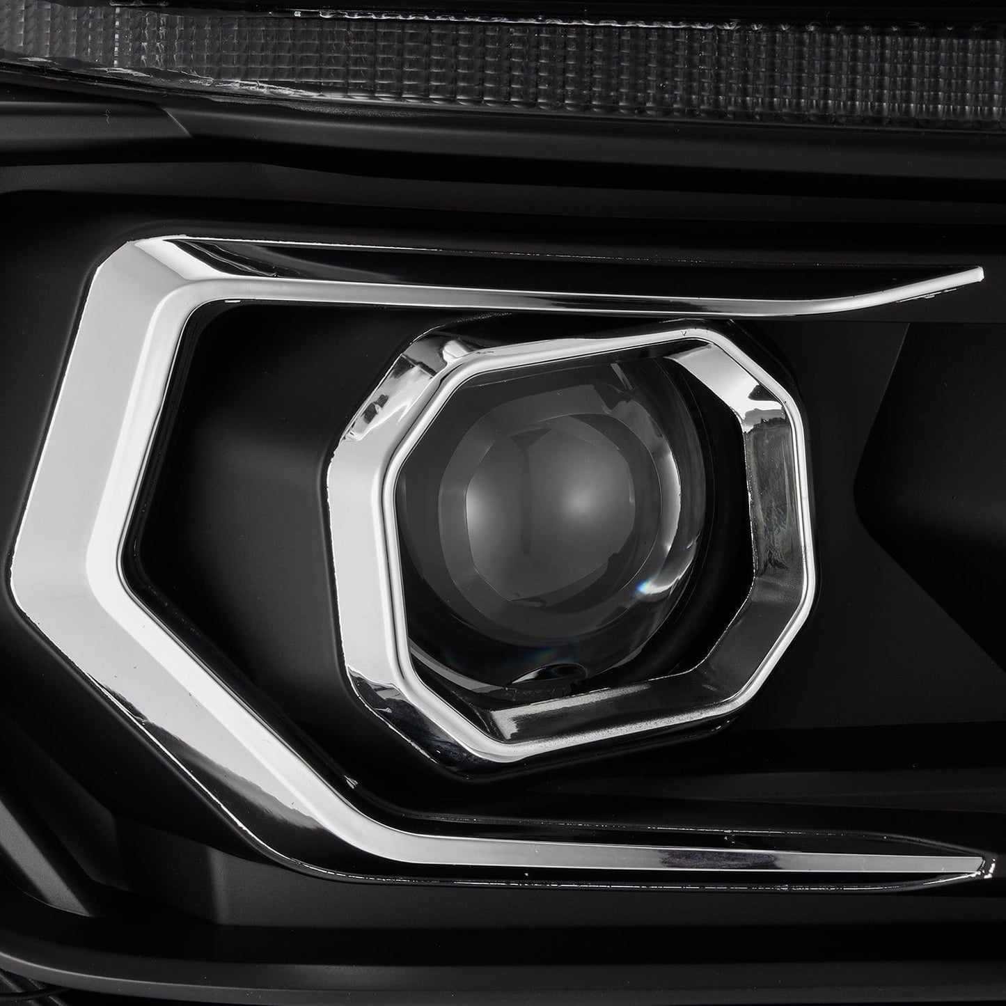 AlphaRex 10-13 Toyota 4Runner PRO-Series Halogen Projector Headlights Black