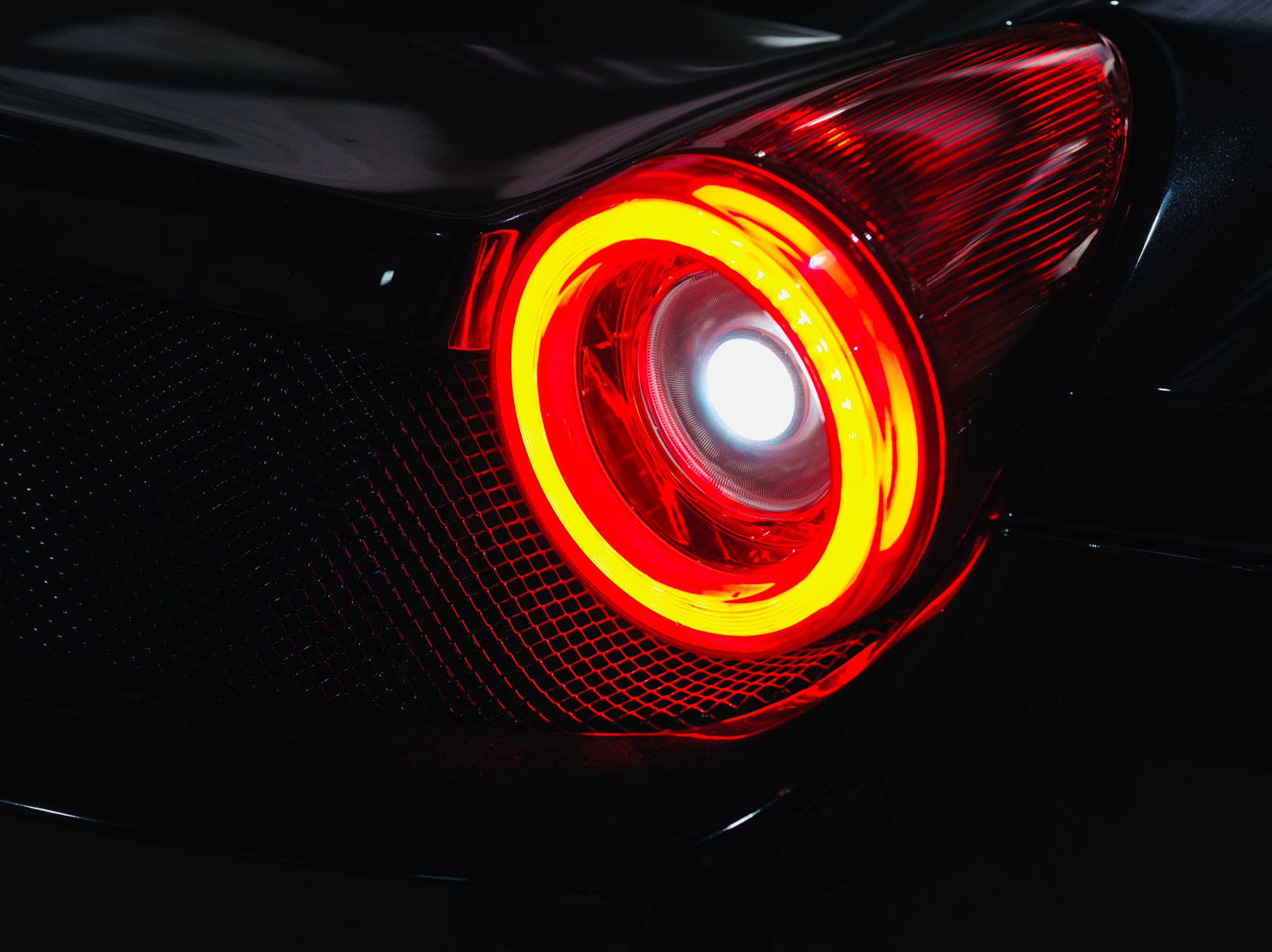 AlphaRex 10-15 Ferrari 458 NOVA-Series Prismatic LED Tail Lights Red Clear