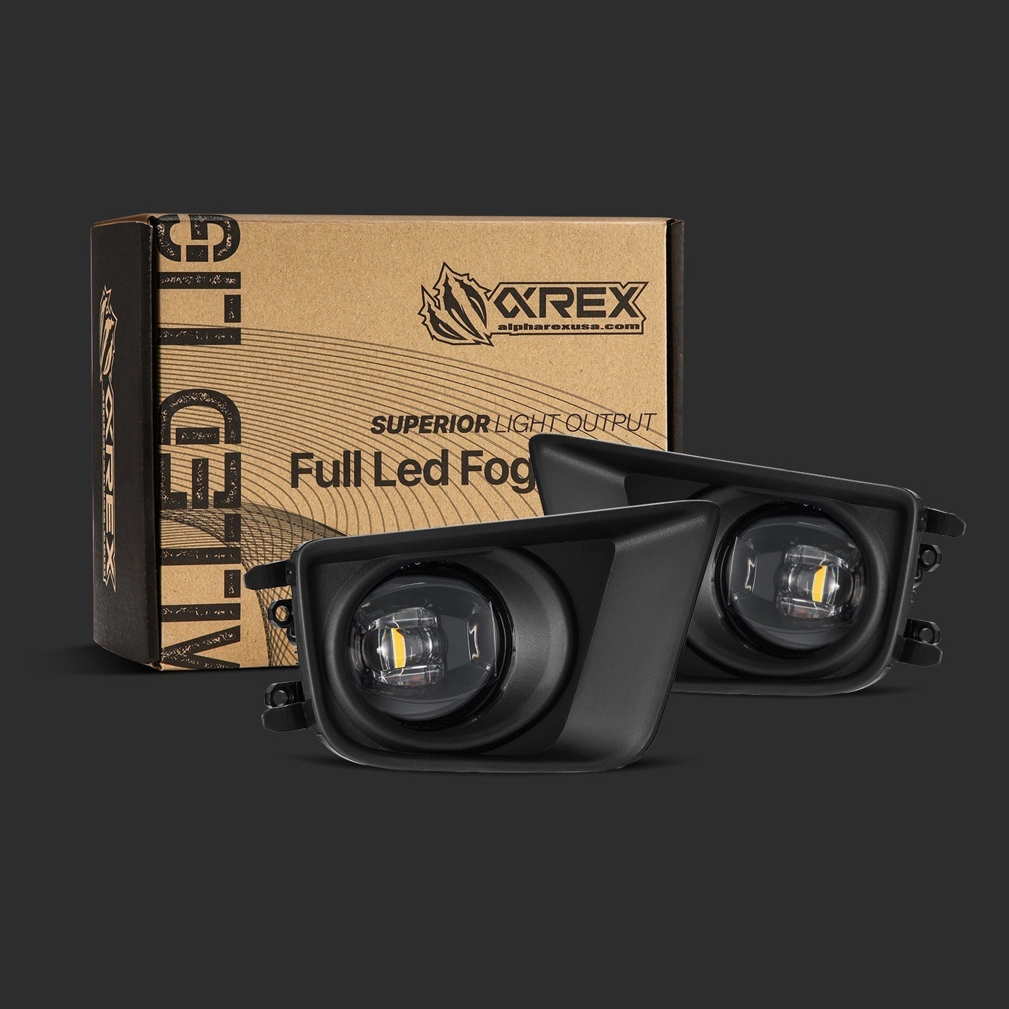 AlphaRex 10-23 Toyota 4Runner DoubleTap Dual Color LED Projector Fog Lights