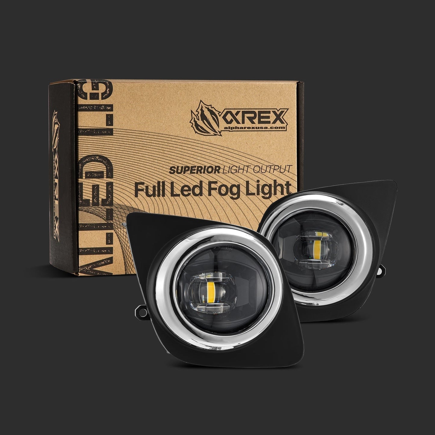 AlphaRex 10-23 Toyota 4Runner DoubleTap Dual Color LED Projector Fog Lights