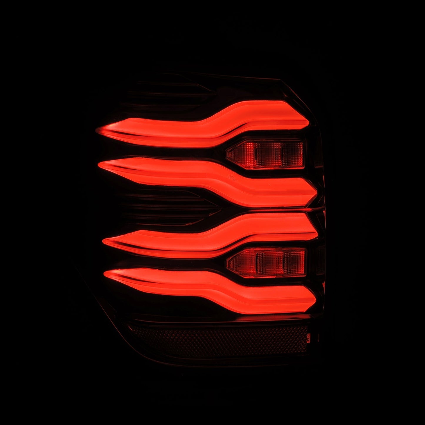 AlphaRex 10-24 Toyota 4Runner LUXX-Series LED Tail Lights Black-Red