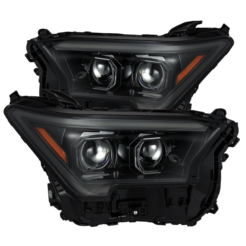 AlphaRex 24-25 Toyota Tacoma / 25-up 4Runner LUXX-Series LED Projector Headlights Alpha-Black