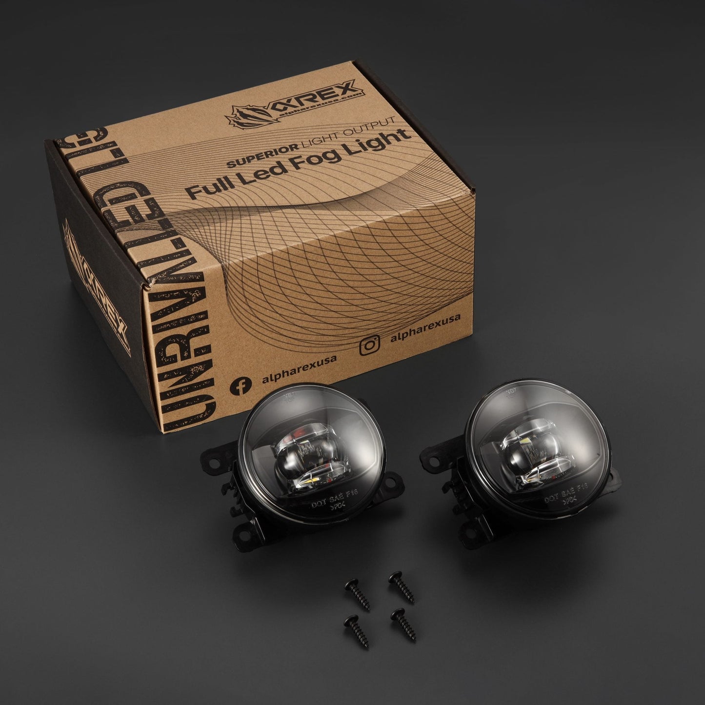AlphaRex 11-15 Ford Explorer DoubleTap Dual Color LED Projector Fog Lights
