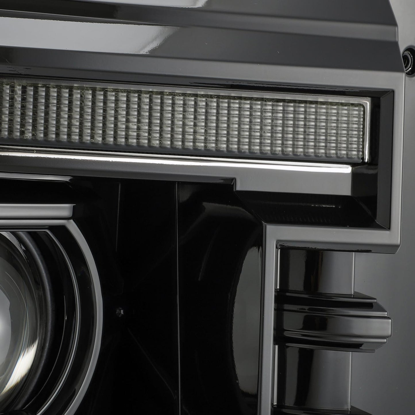 AlphaRex 11-16 Ford Super Duty LUXX-Series LED Projector Headlights Alpha-Black