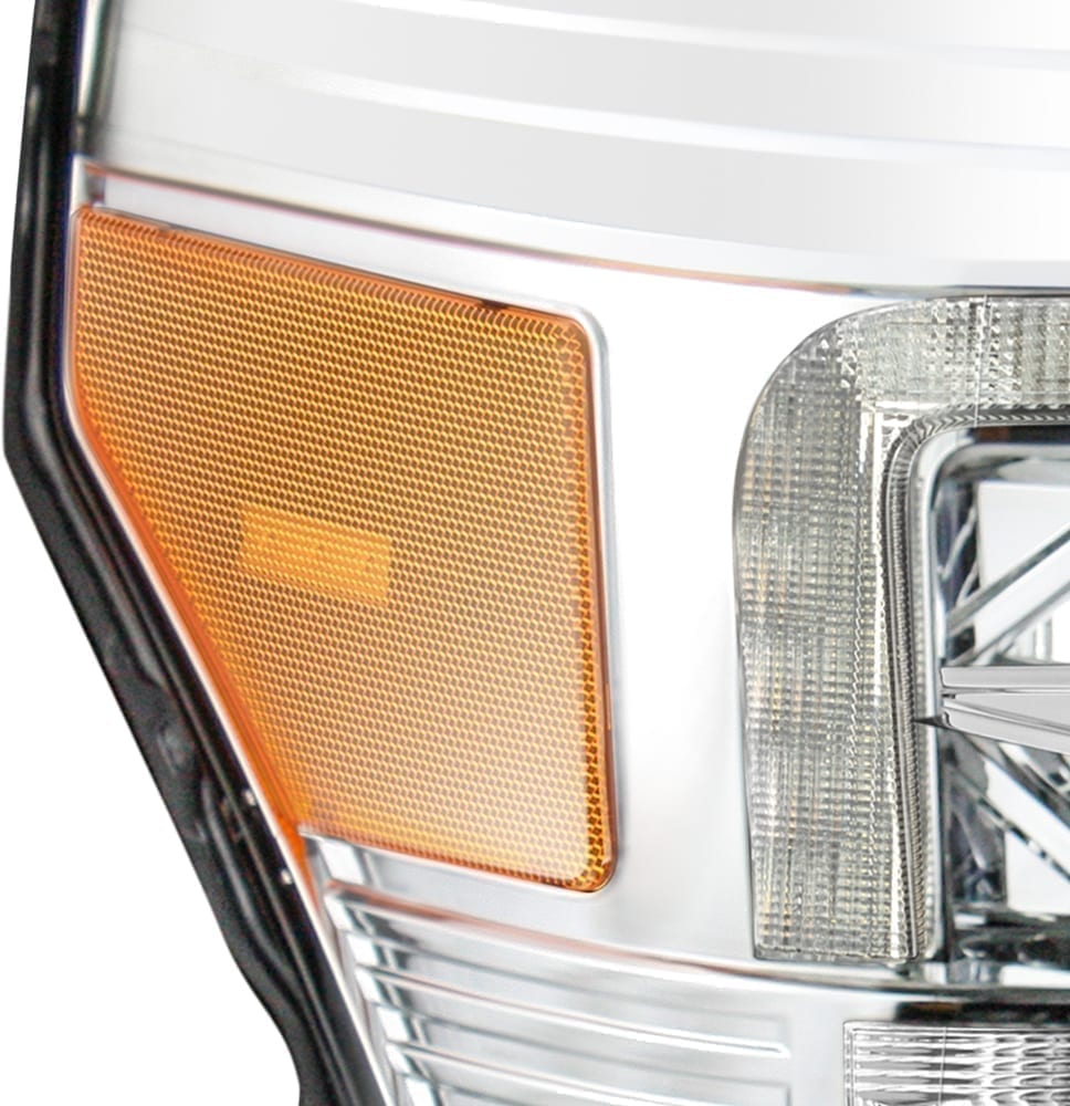 AlphaRex 11-16 Ford Super Duty LUXX-Series LED Projector Headlights Chrome