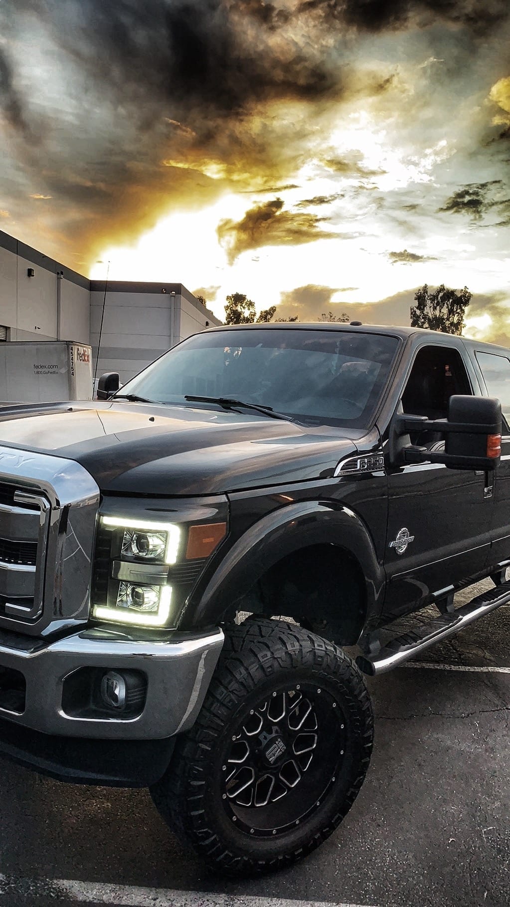 AlphaRex 11-16 Ford Super Duty LUXX-Series LED Projector Headlights Chrome