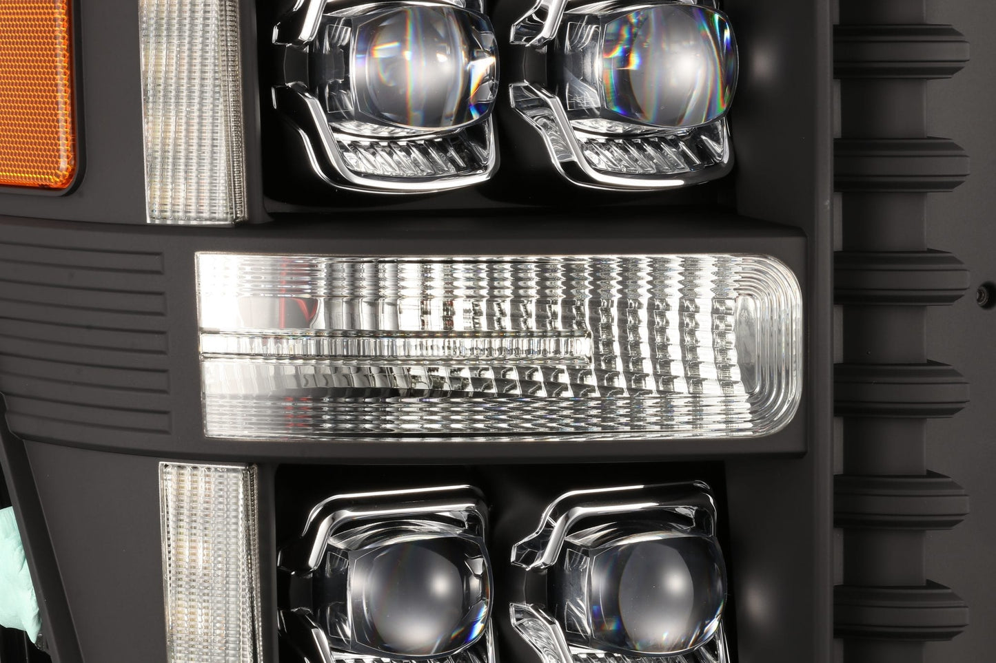 AlphaRex 11-16 Ford Super Duty NOVA-Series LED Projector Headlights Black