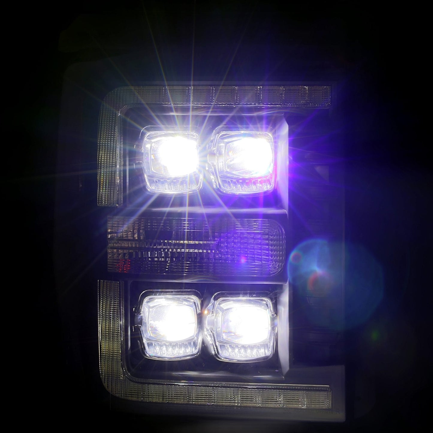 AlphaRex 11-16 Ford Super Duty NOVA-Series LED Projector Headlights Chrome