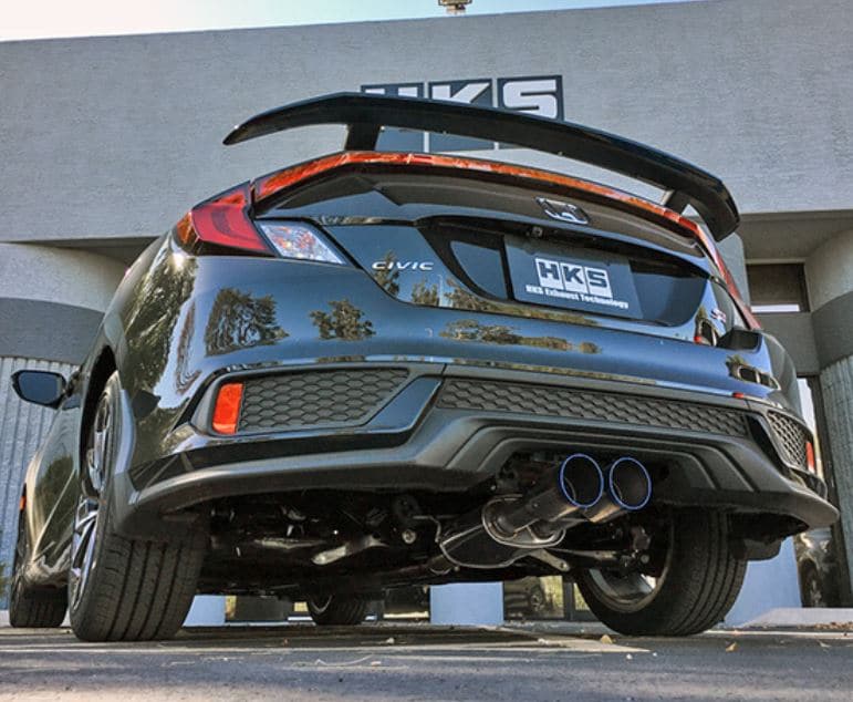 HKS Hi-Power Muffler - Honda Civic Si Coupe 17-20