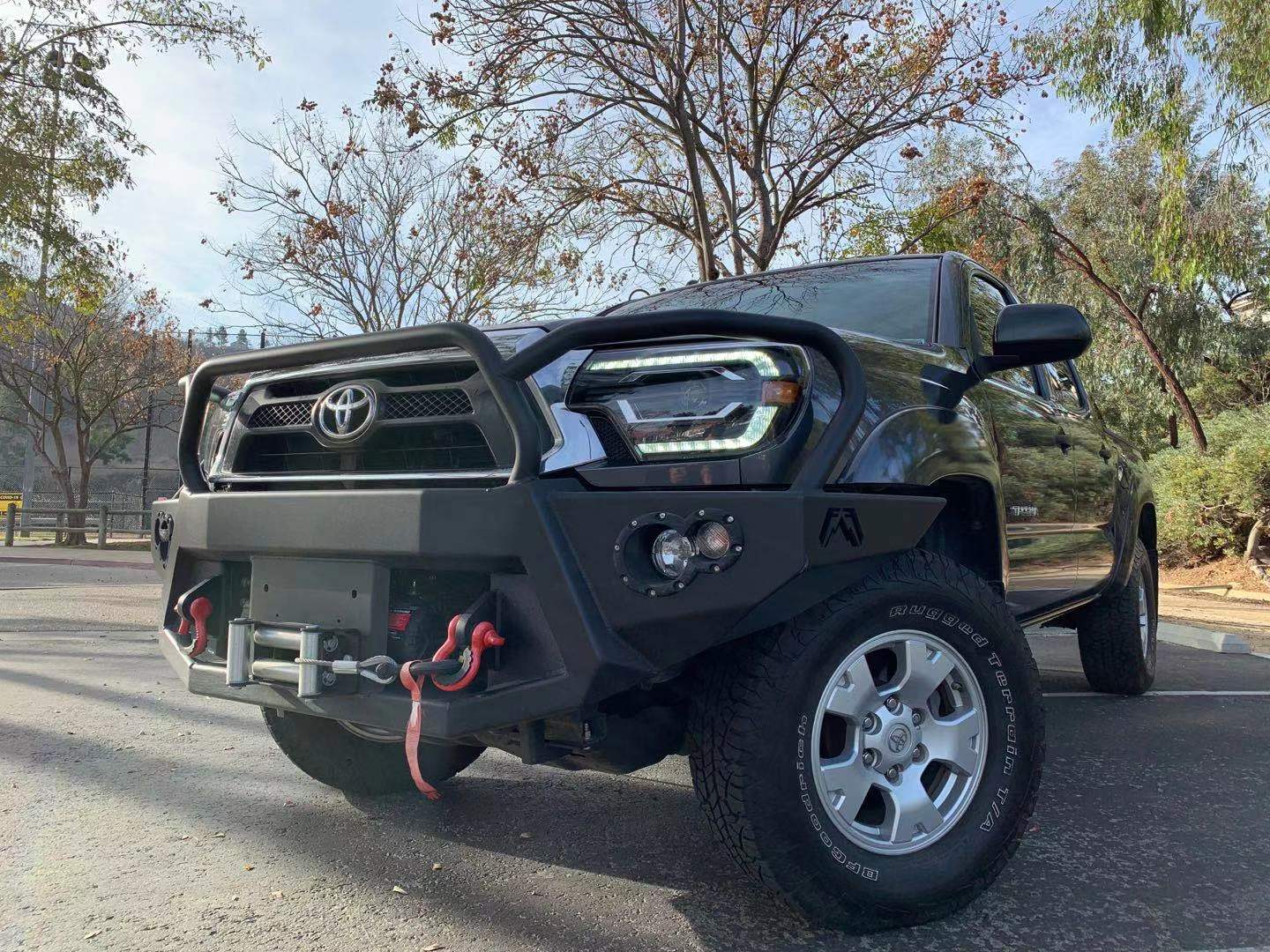 AlphaRex 12-15 Toyota Tacoma LUXX-Series LED Projector Headlights Black