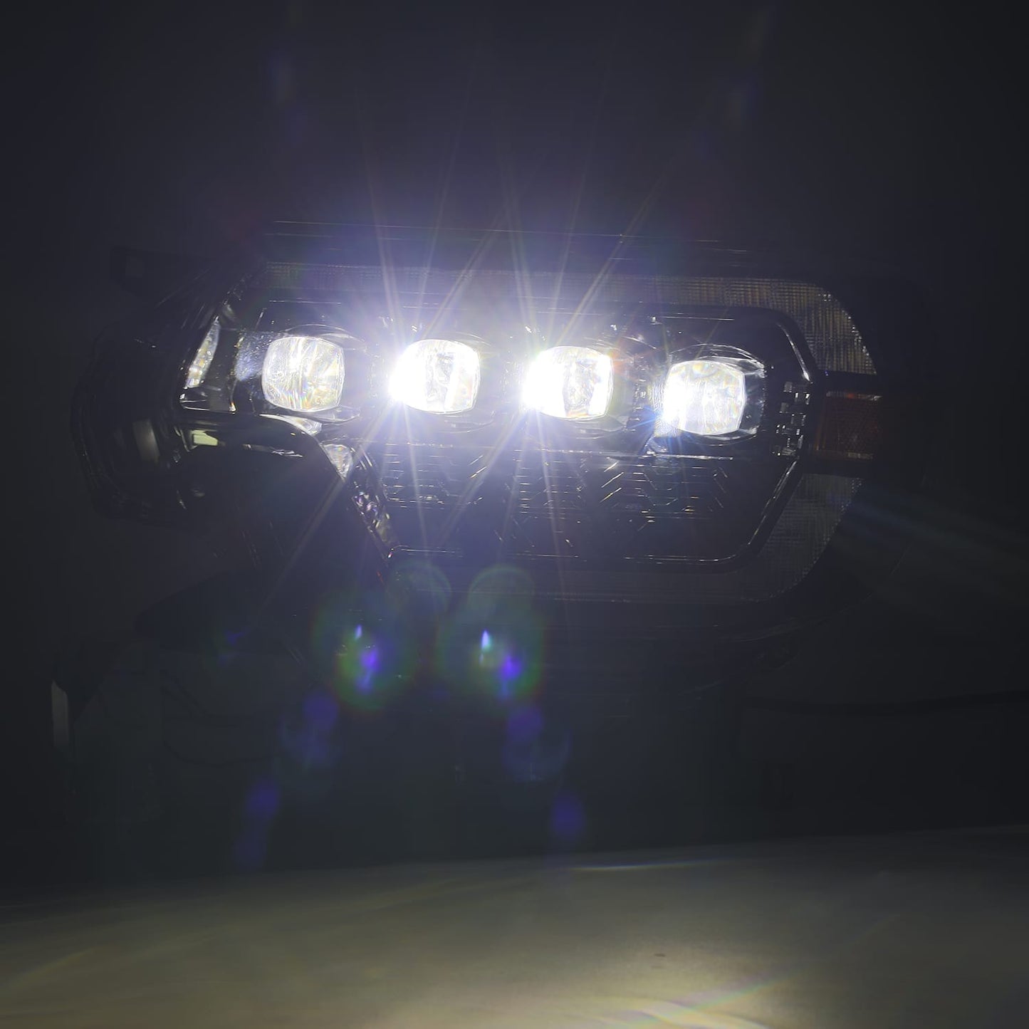 AlphaRex 12-15 Toyota Tacoma NOVA-Series LED Projector Headlights Alpha-Black