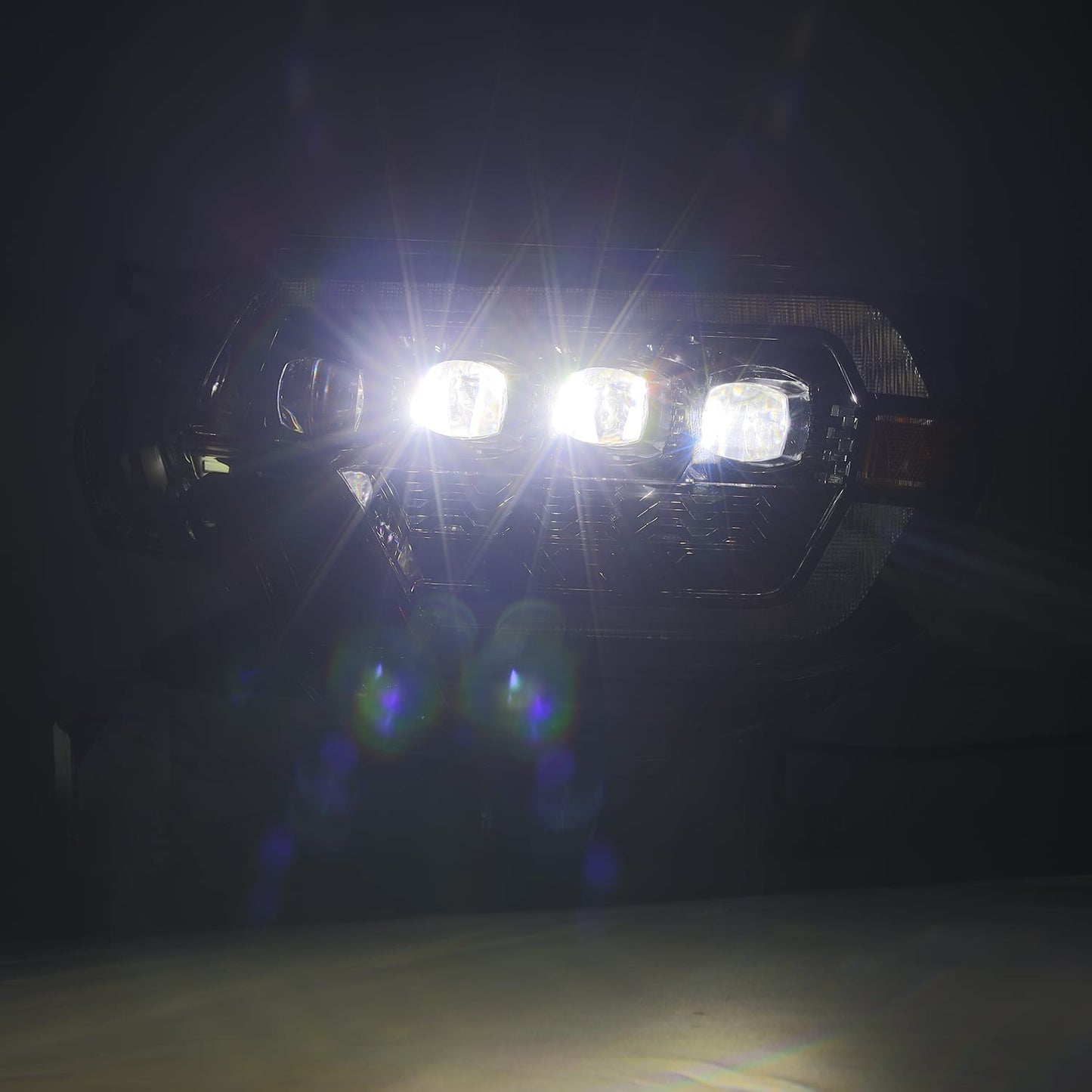 AlphaRex 12-15 Toyota Tacoma NOVA-Series LED Projector Headlights Black