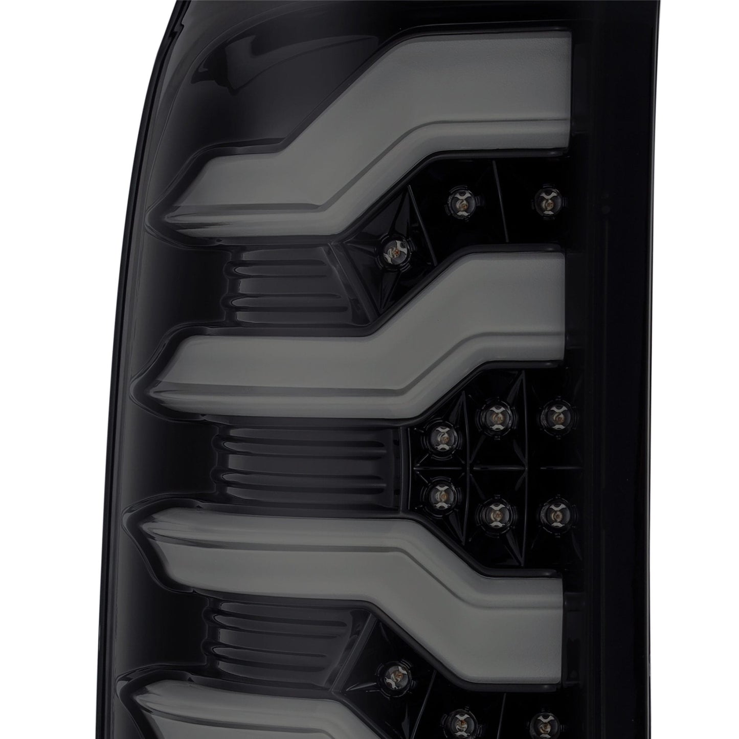 AlphaRex 14-18 GMC Sierra 1500/2500HD/3500HD PRO-Series LED Tail Lights Jet Black