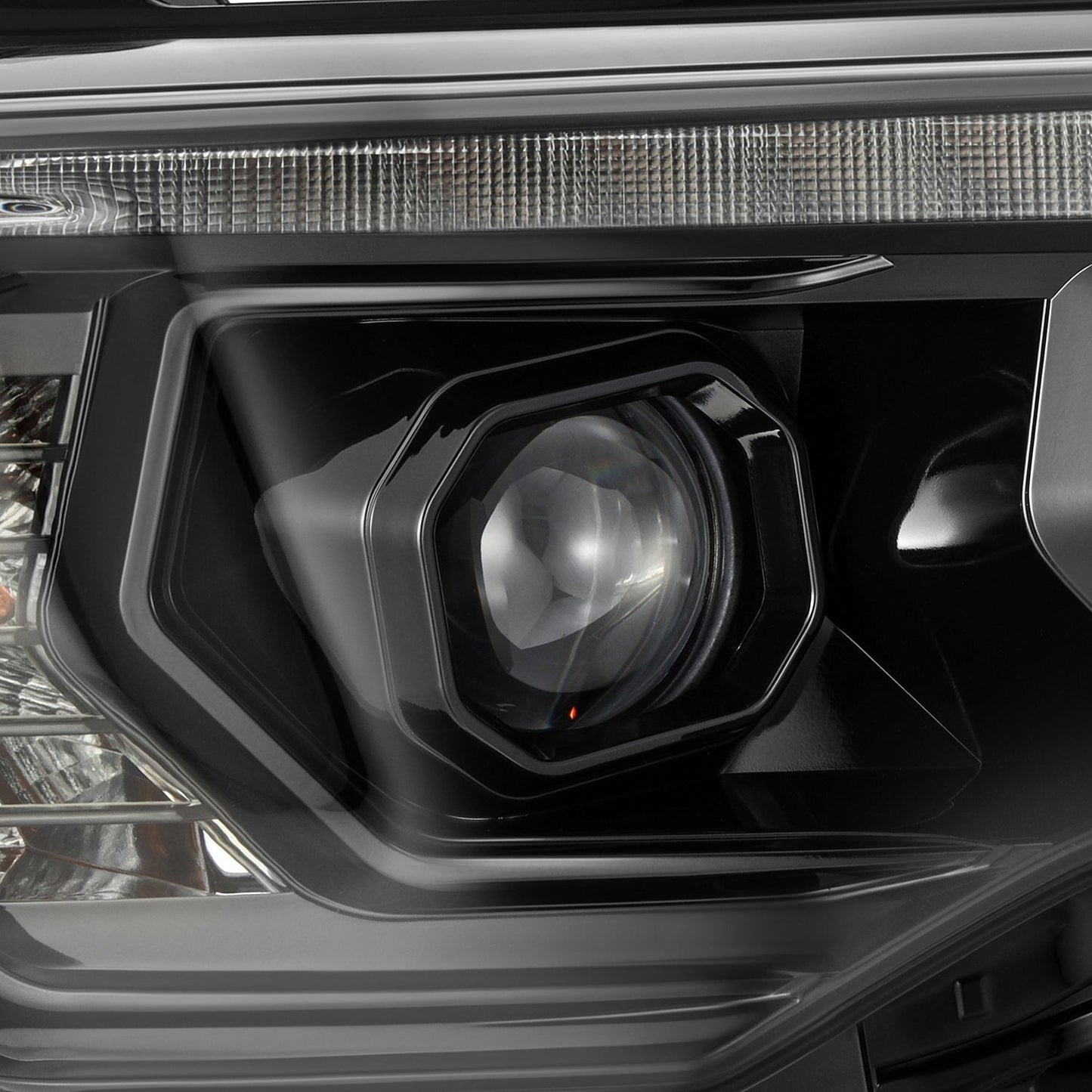 AlphaRex 14-20 Toyota 4Runner MK II PRO-Series Halogen Projector Headlights Alpha-Black
