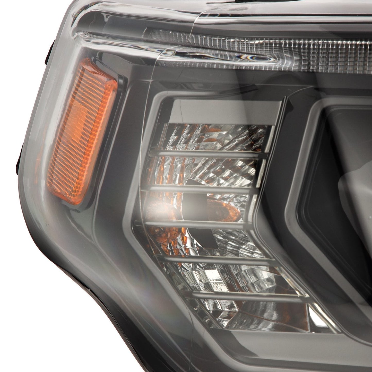 AlphaRex 14-20 Toyota 4Runner MK II PRO-Series Halogen Projector Headlights Alpha-Black