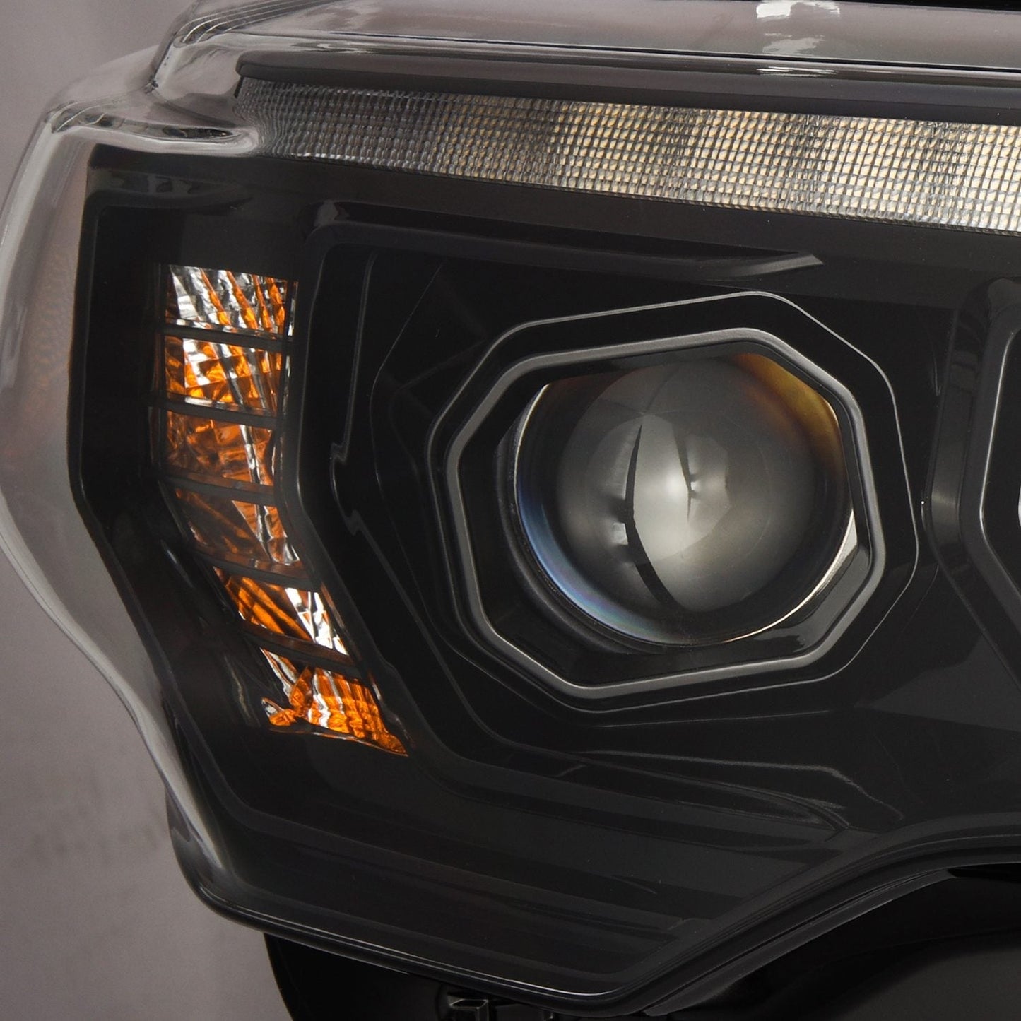AlphaRex 14-20 Toyota 4Runner MK II PRO-Series Halogen Projector Headlights Alpha-Black