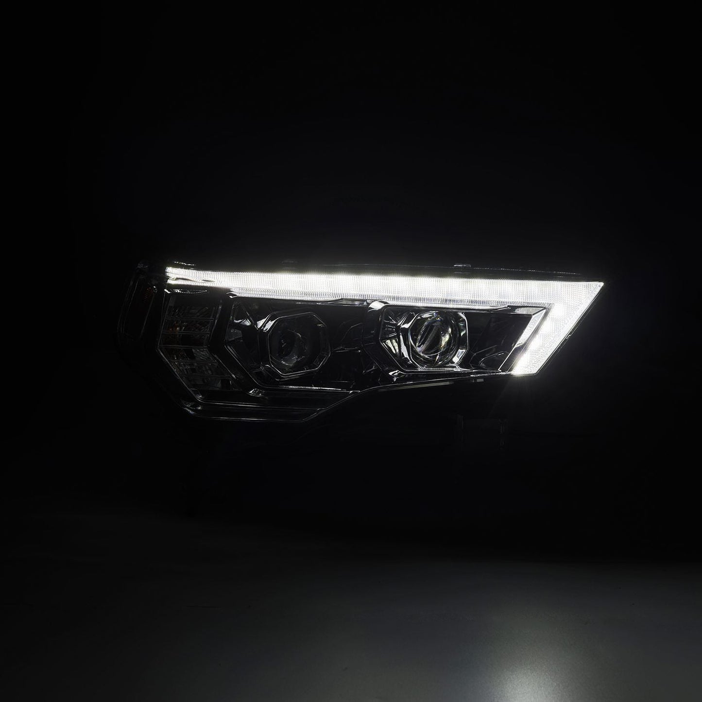 AlphaRex 14-20 Toyota 4Runner MK II PRO-Series Halogen Projector Headlights Chrome