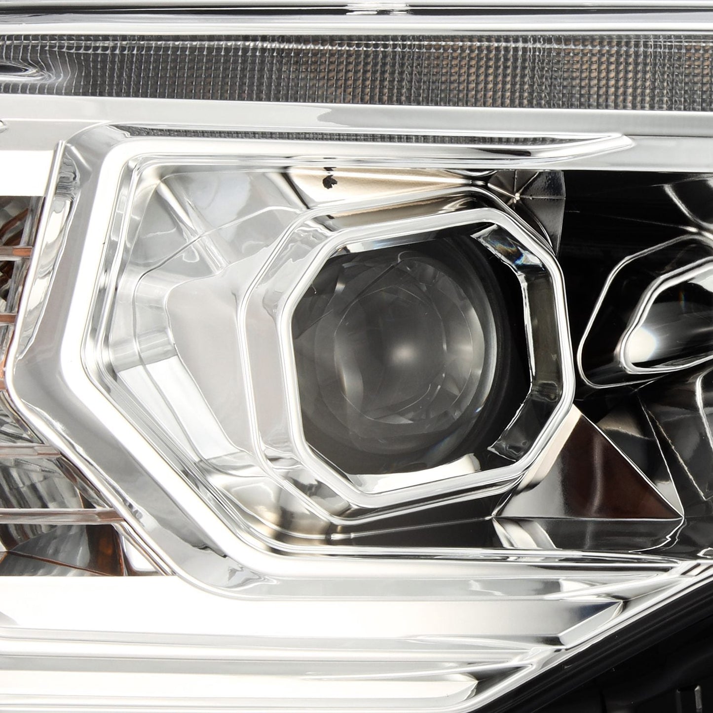 AlphaRex 14-20 Toyota 4Runner MK II PRO-Series Halogen Projector Headlights Chrome