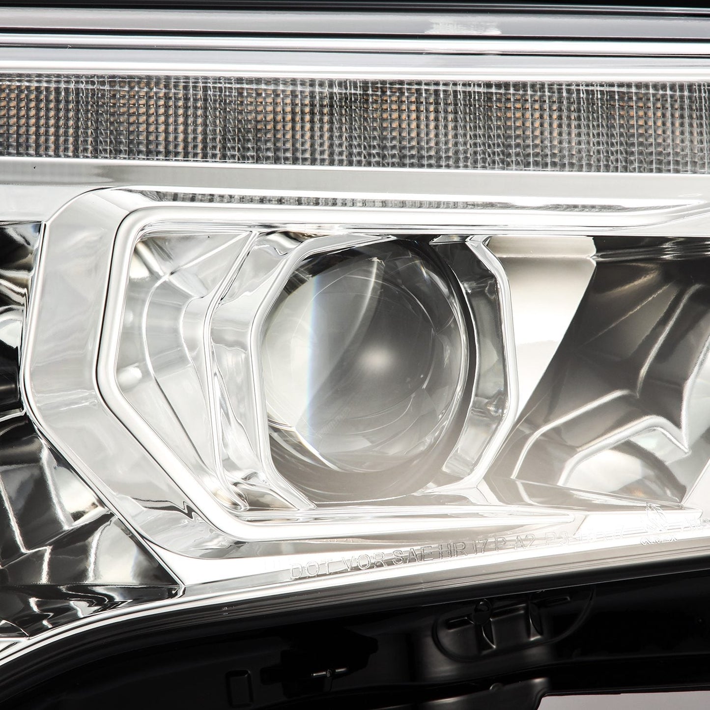 AlphaRex 14-20 Toyota 4Runner MK II PRO-Series Halogen Projector Headlights Chrome