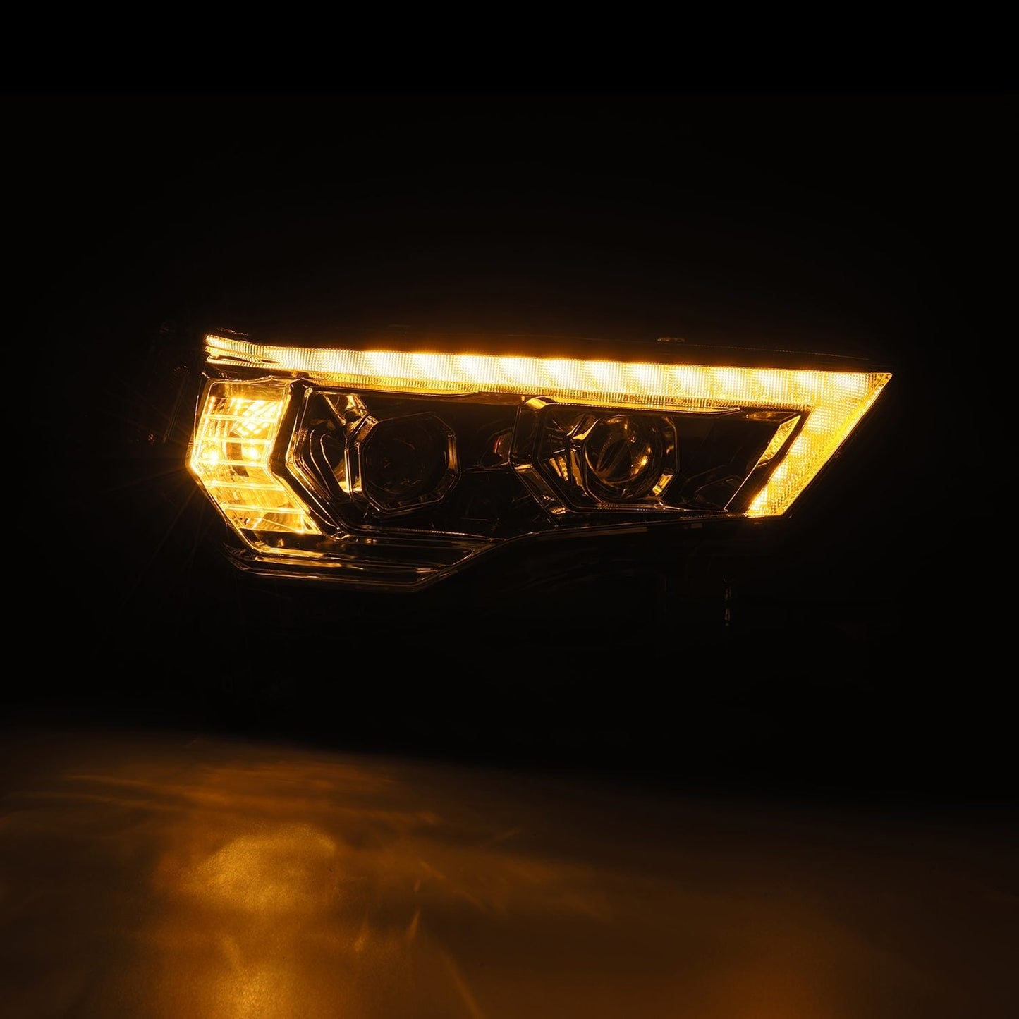 AlphaRex 14-20 Toyota 4Runner MK II PRO-Series Halogen Projector Headlights Chrome