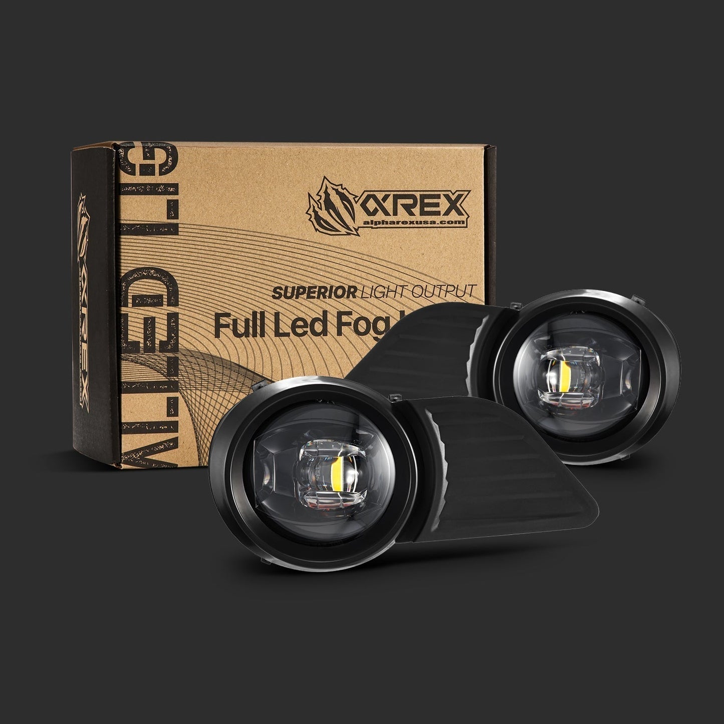 AlphaRex 14-21 Toyota Tundra DoubleTap Dual Color LED Projector Fog Lights