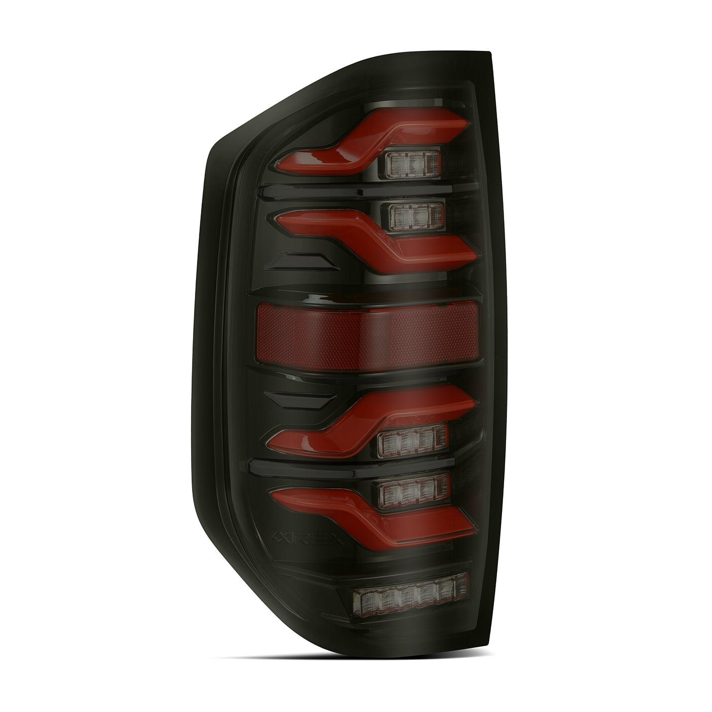 AlphaRex 14-21 Toyota Tundra LUXX-Series LED Tail Lights Black-Red