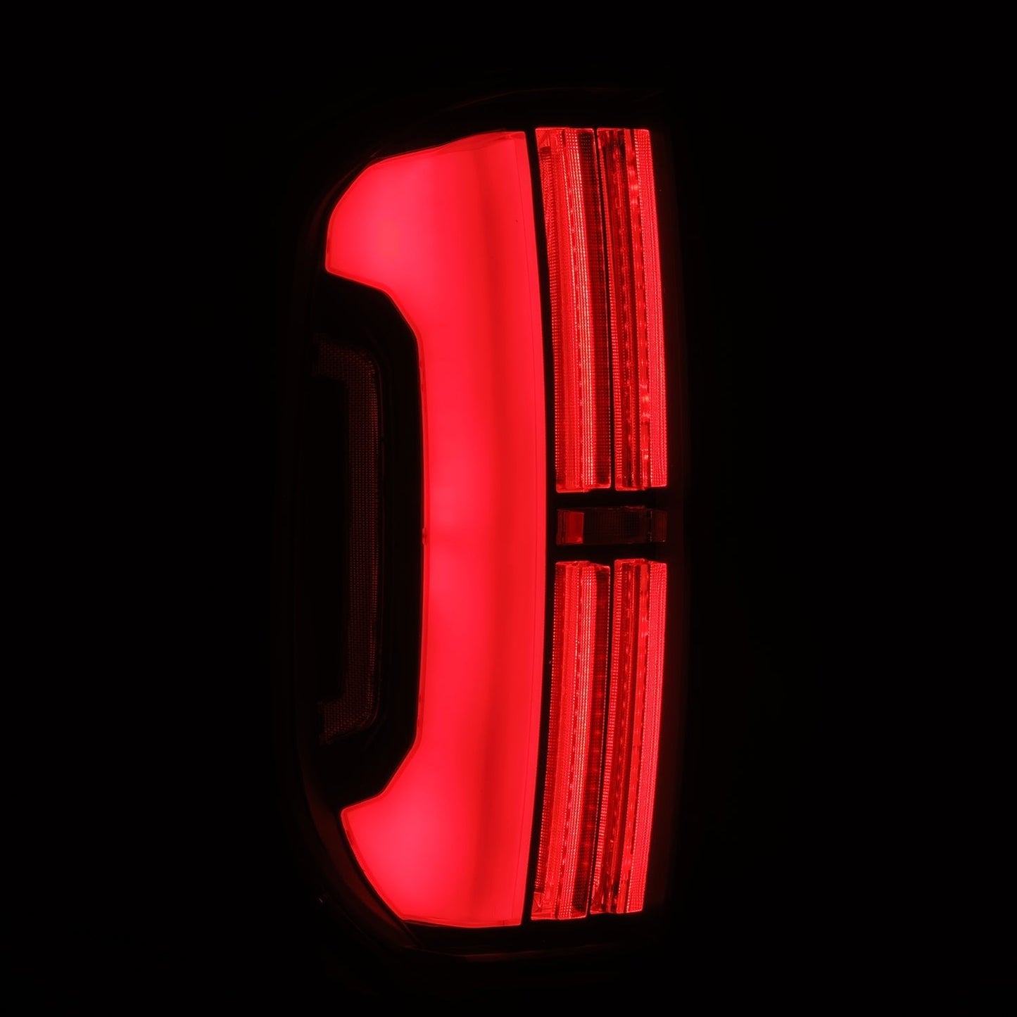 AlphaRex 14-21 Toyota Tundra NOVA-Series Prismatic LED Tail Lights Black-Red