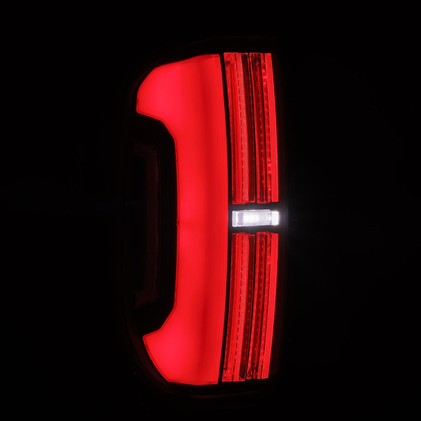 AlphaRex 14-21 Toyota Tundra NOVA-Series Prismatic LED Tail Lights Black-Red