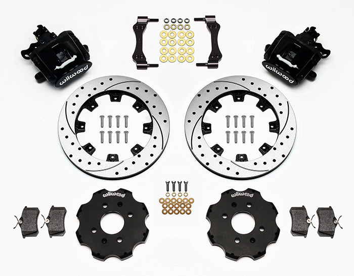 Wilwood Rear Parking Brake Caliper Brake Kit - 2.39" Axle Offset - 12.19" Rotors | 92-95 Civic / 93-97 Del Sol / 90-01 Integra (140-10207)