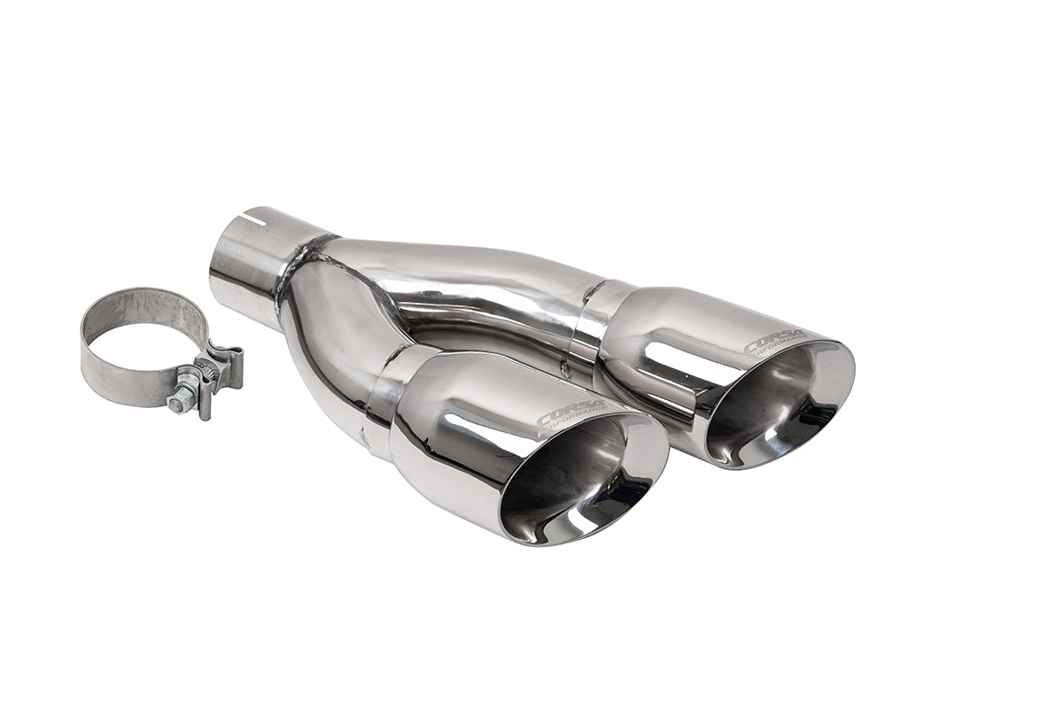 CORSA Replacement / 4.0 in Twin Slash Tip Kit | 2022-2024 Tundra Systems (14078)