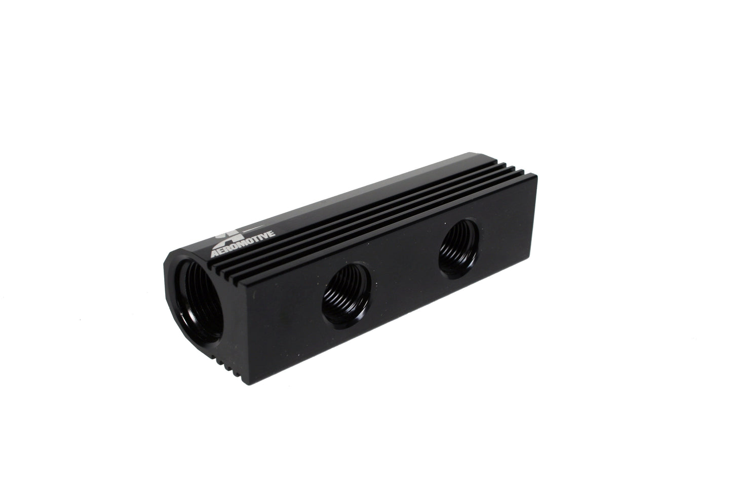 Aeromotive Fuel System Fuel Distribution Log (4-Ports) (2) ?8 AN, (2) ?6 AN. - 14601