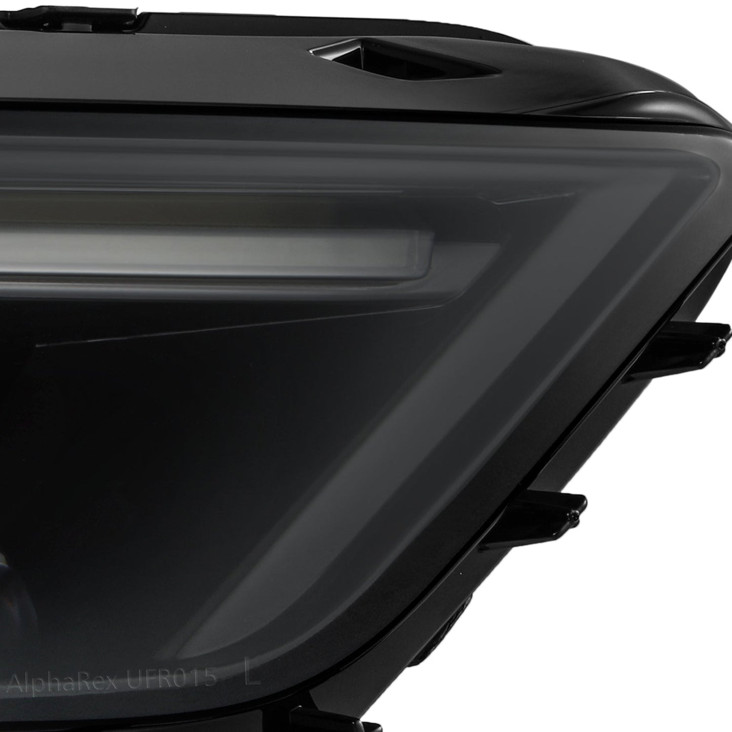 AlphaRex 15-17 Ford Mustang/18-20 Mustang Shelby GT350/GT500 MK II NOVA-Series LED Projector Headlights Alpha-Black