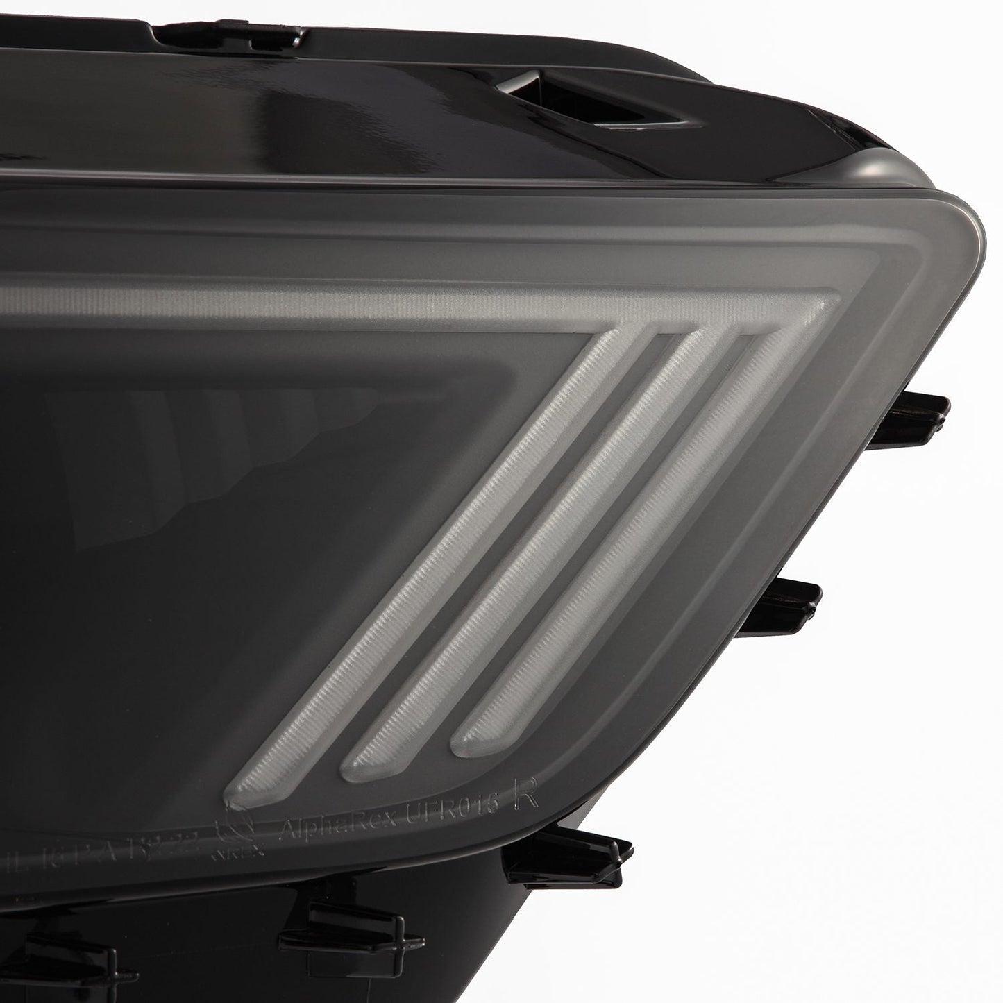 AlphaRex 15-17 Ford Mustang/18-20 Mustang Shelby GT350/GT500 NOVA-Series LED Projector Headlights Black