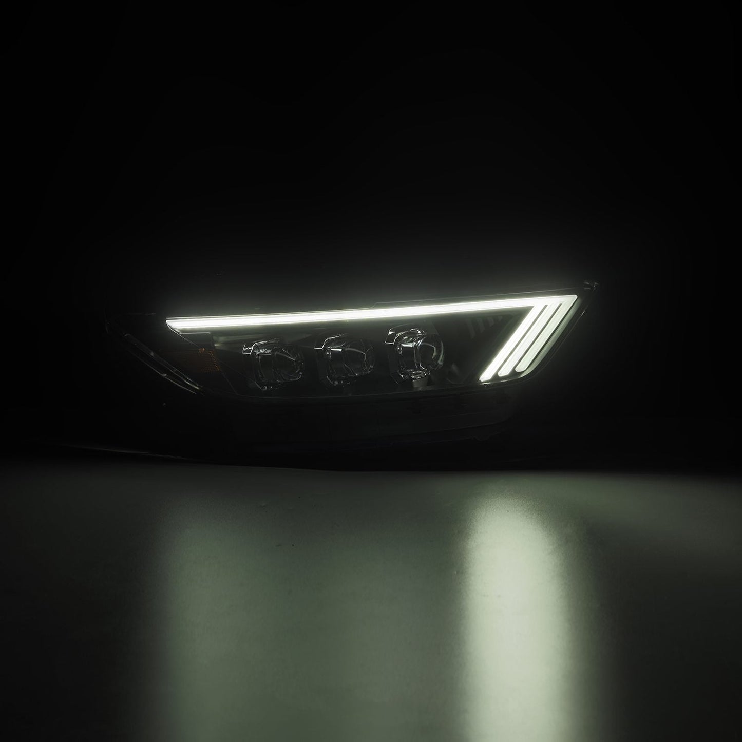 AlphaRex 15-17 Ford Mustang/18-20 Mustang Shelby GT350/GT500 NOVA-Series LED Projector Headlights Black
