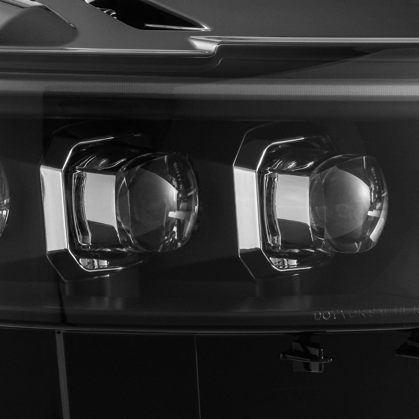 AlphaRex 15-17 Ford Mustang/18-20 Mustang Shelby GT350/GT500 NOVA-Series LED Projector Headlights Black