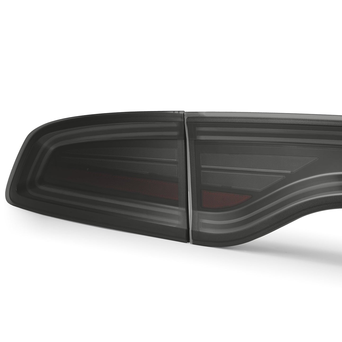 AlphaRex 15-23 Dodge Charger MKII NOVA-Series Prismatic LED Tail Lights Alpha-Black