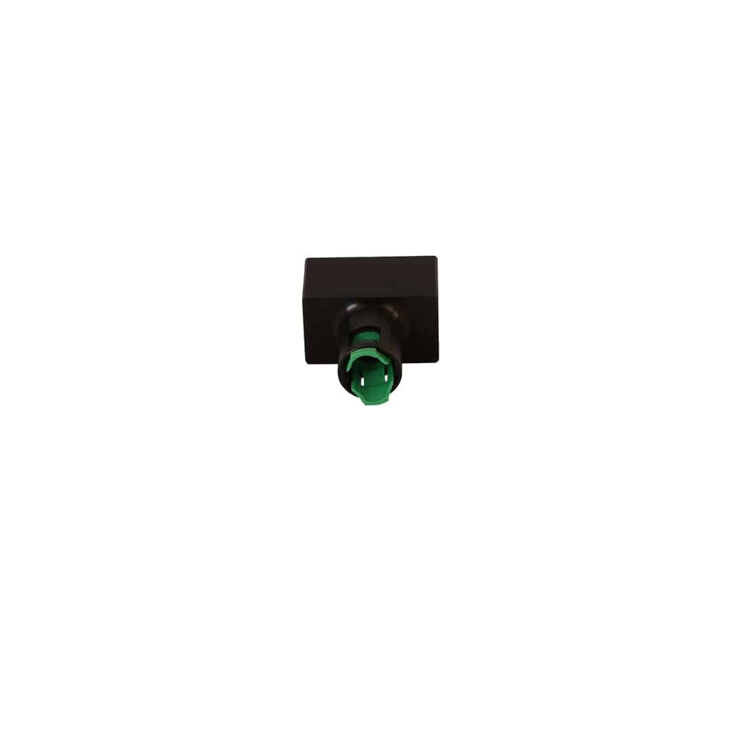 Aeromotive Fuel System Fitting Tee, 2x AN-08 ORB Port On Run, 3/8 Female Quick Connect On Branch - 15137