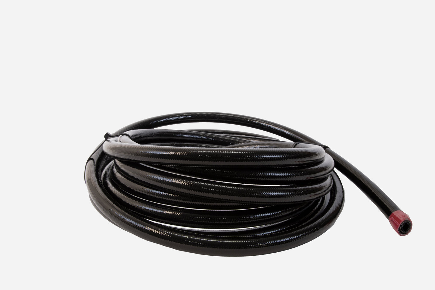 Aeromotive Fuel System Hose, Fuel, PTFE, Stainless Steel Braided, Black Jacketed, AN-06 x 20'. - 15336