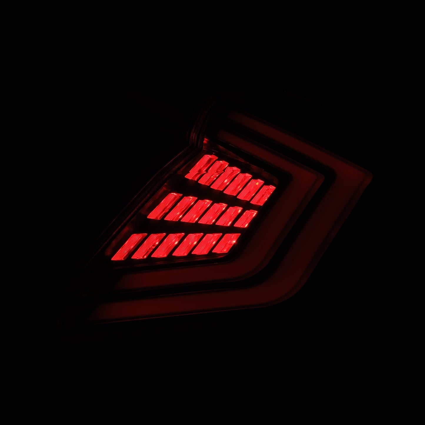 AlphaRex 16-21 Honda Civic Hatchback NOVA-Series Prismatic LED Tail Lights Alpha-Black
