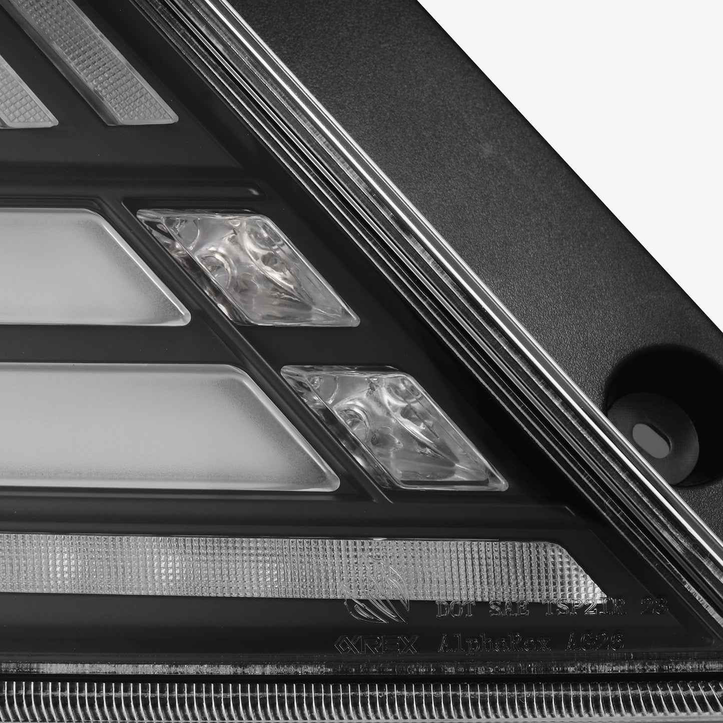 AlphaRex 16-21 Honda Civic Hatchback NOVA-Series Prismatic LED Tail Lights Black