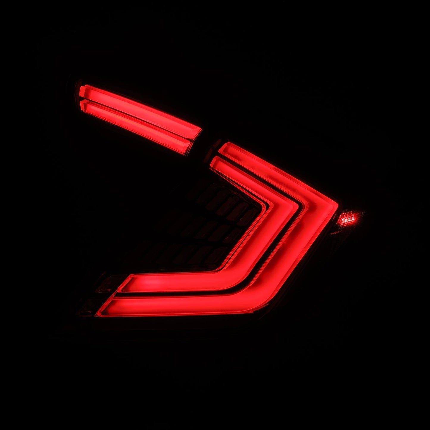 AlphaRex 16-21 Honda Civic Hatchback NOVA-Series Prismatic LED Tail Lights Clear Smoke