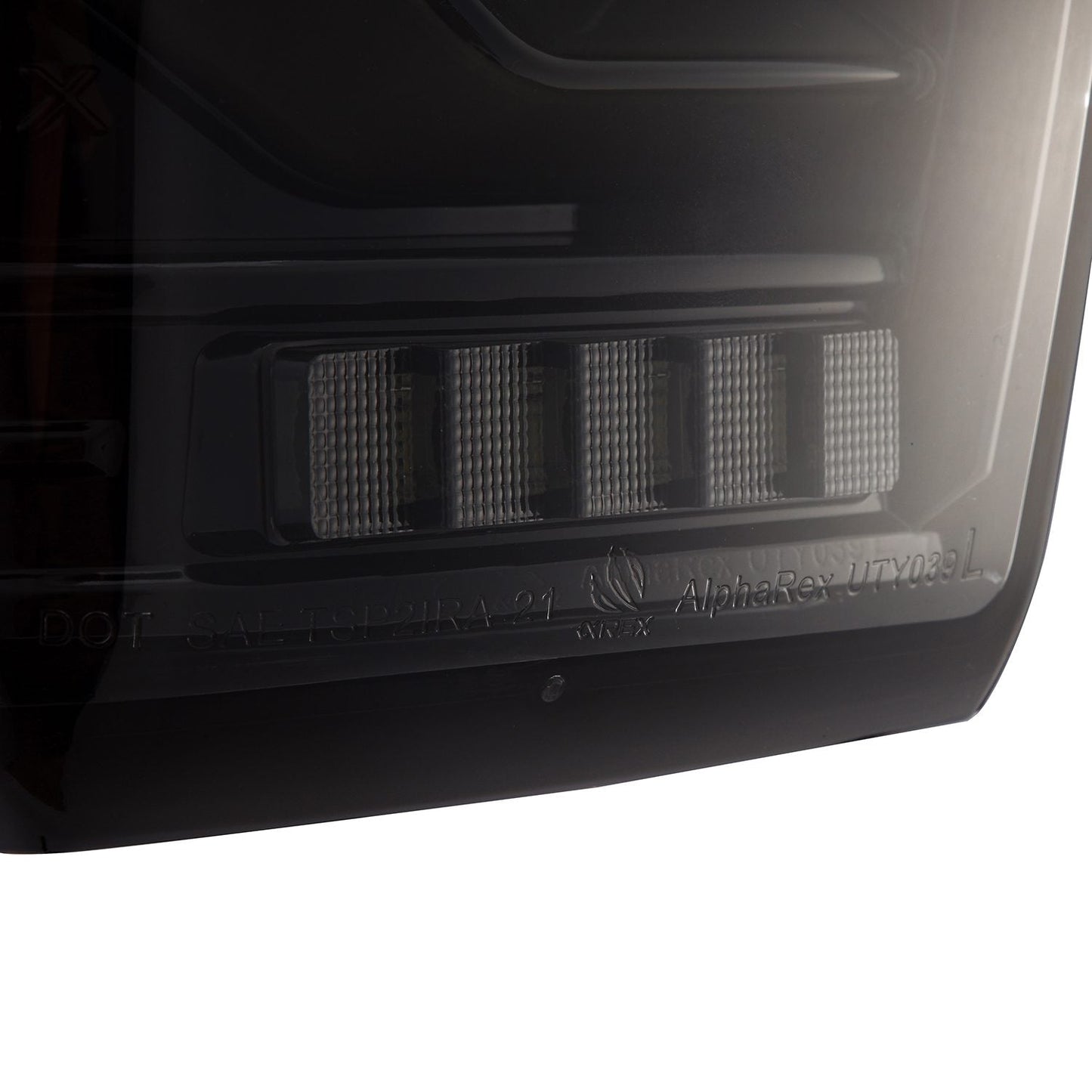 AlphaRex 16-23 Toyota Tacoma LUXX-Series LED Tail Lights Alpha-Black