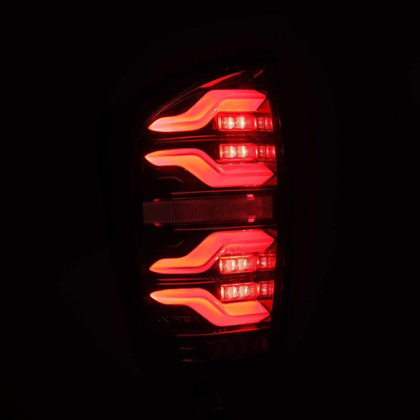 AlphaRex 16-23 Toyota Tacoma LUXX-Series LED Tail Lights Alpha-Black
